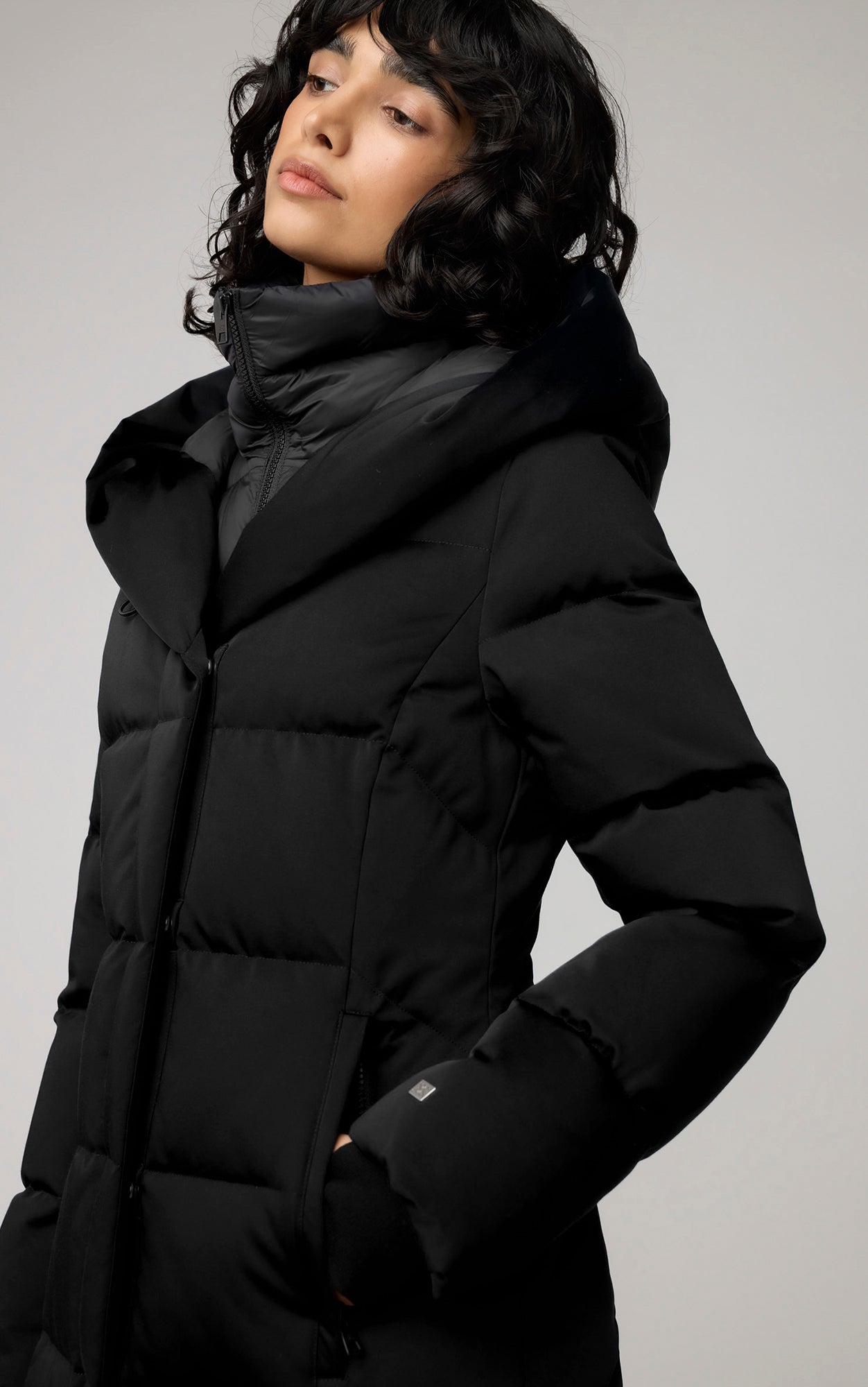 Talyse C semi fitted classic down coat Soia Kyo Canada